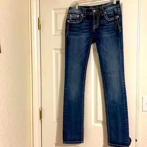 Miss Me Signature Straight Jeans with design on back pockets